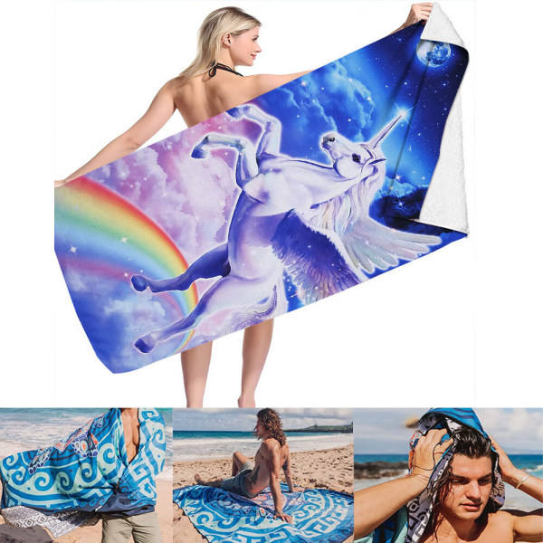 Yksi kappale (STJ-4, noin 80*160cm) Kaksipuolinen fleece-pyyhe Nopea
