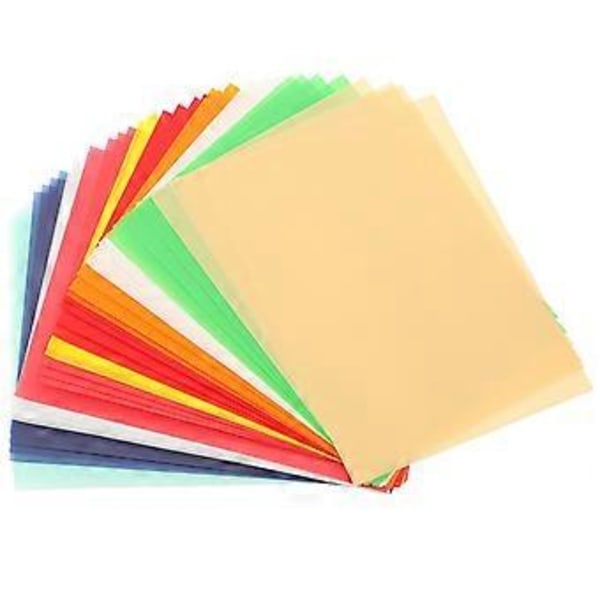 40 st Ritpapper Kalkeringspapper Kalligrafi Kopieringspapper för DIY Ingenjörsritningsdesign (Blandade Färger)