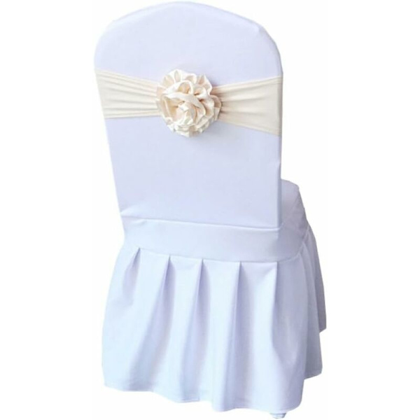 Guld, 5 stk. 13*35 cm stol bånd binde gaze bue cover bag blomster Ela