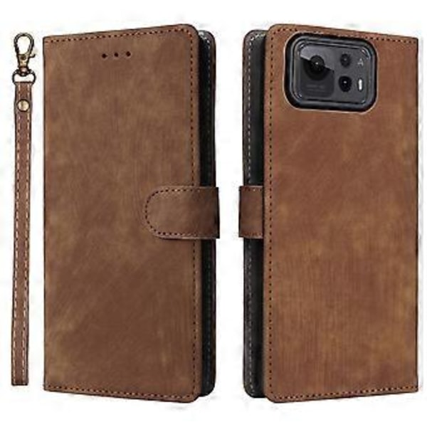 Plånboksfodral för Asus Zenfone 12 Ultra 5G med RFID-skydd, PU-läder, visningsstativ Brown