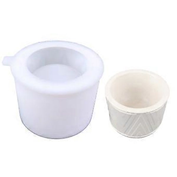 3D Rund Gips Silikonform DIY Suckulenter Betong Blomkruka Vas Gips Cement Lera Form Ljusstake Form 8667