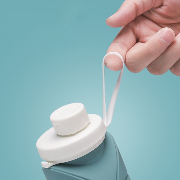 Kasaantainen Tummanvihreä 20oz Vedenpullo Vuotamaton Venttiili BPA Vapaa