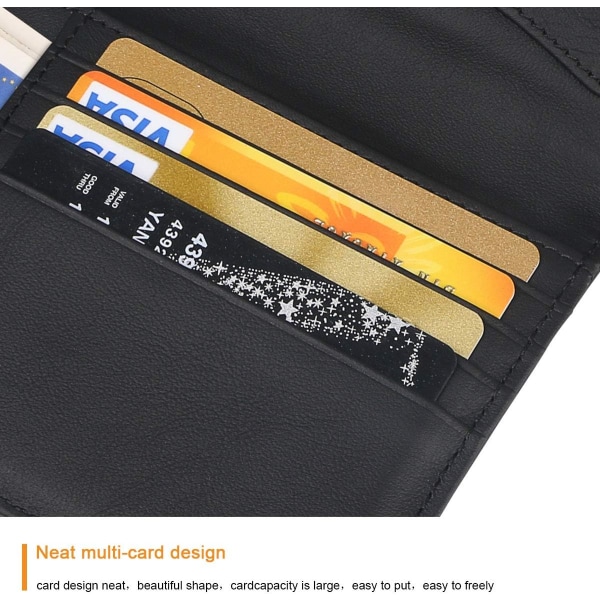 2st passplånbok, äkta läder RFID-blockerande resepassp