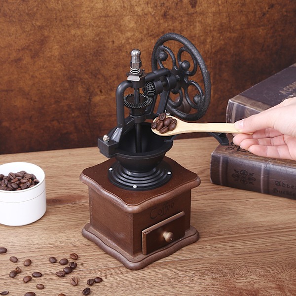 Hånddrevet kaffekvern, ny keramisk håndkvern, liten kaffepulverkvern, husholdningskvern med keramisk kvernkjerne