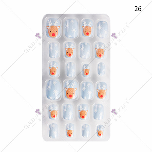 24 Lomme Bærbare Negleputer, Neglekunst Patch Stil 26
