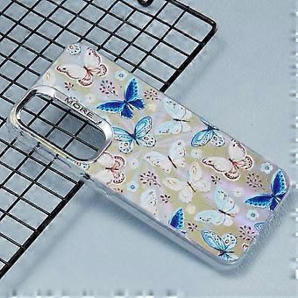 Samsung Galaxy S25+ -kotelo Laser TPU+PC Puhelinkuori Galvanoidulla Perhoskuviolla - AB4 AB4