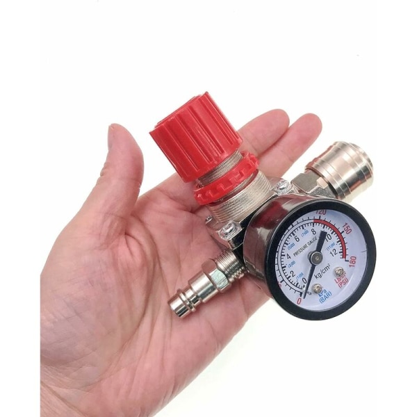 1 stk. Luftkompressor Trykregulator, 1/4 Pneumatisk Trykreg