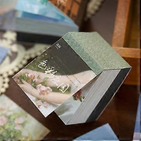 400 arkkia Monikäyttöinen askartelupaperi Retro taustakoristepaperi Muistilehtiö Kirjoitusalusta Koulutarvikkeet Color Manor