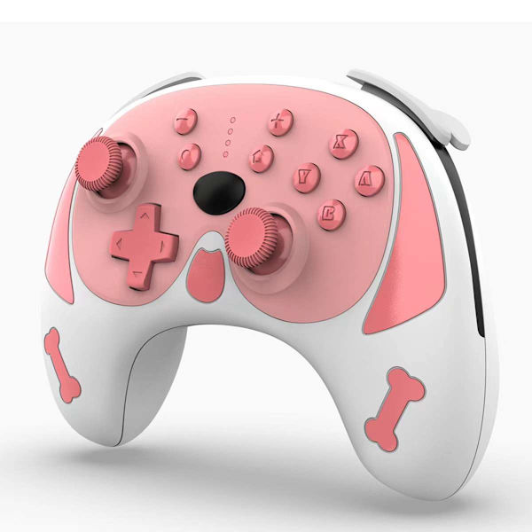 Vaaleanpunainen langaton ohjain yhteensopiva Nintendo Switchin/Switchin kanssa