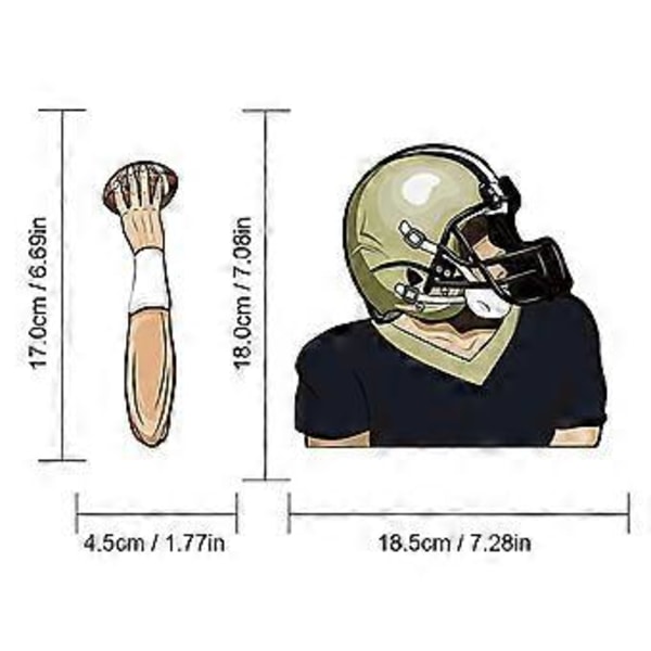 Fotboll Quarterback Torkar Dekaler Bil Vindrutetorkare Dekaler Bil Bildekaler 241159F F