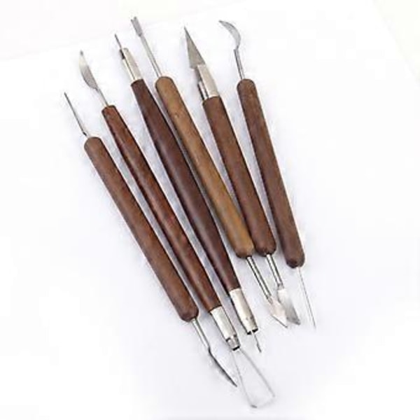 1 pakkaus Keramiikkasavi veistotyökalusetti (6 kpl) 6pcs