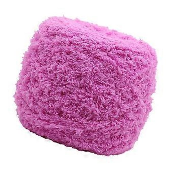 Koral Fløjl Garn til Strikning og Hækling, Tykt, Behageligt Varmt Garn Chunky Garn til Dukke Tasker Hatte Sweater DIY Håndværk Pink Pink