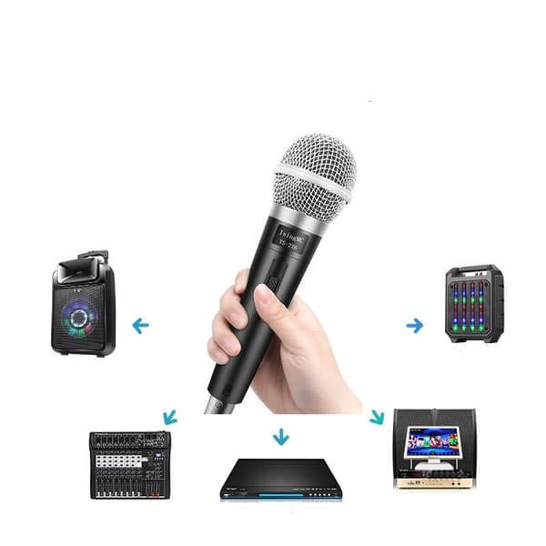 1 stk profesjonell dynamisk mikrofon med 3m kabel for DVD, T