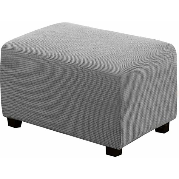 Plush Stretch Firkantet Beanbagtrekk, Myk Jacquard Fotstøttetrekk