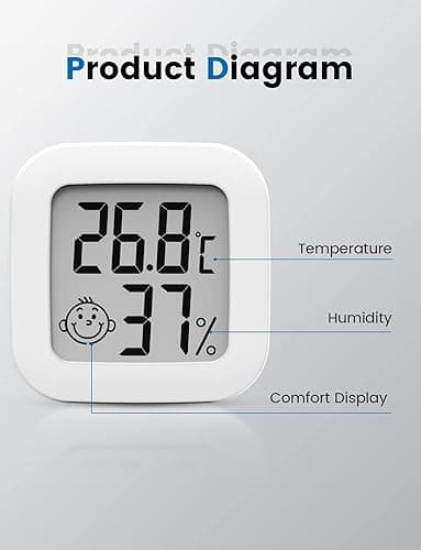 Mini digital inomhus hygrometer termometer, Temper