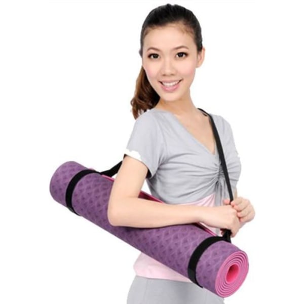 Yogamatteholder Justerbar Elastisk Belte Stropp Bære Skulder