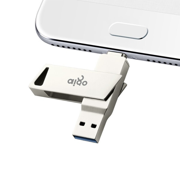 USB -minne 128GB USB C Dubbla kontakter, typ C 3.1 och USB