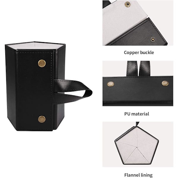 Sunglass Eyeglass Organizer Collector 5-fack PU Glasögon Förvaring
