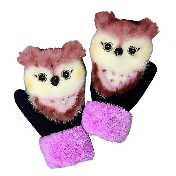 Tegneserie Full Fingers Votter Vinter Varm 3d Dyre Votter