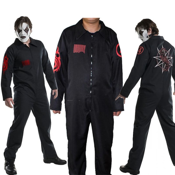 Slipknot Kostume Løs Jumpsuit Halloween Kostume.175cm.