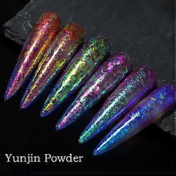 Nagelpaljetter Glitter Dekorationer Glimmer Kristallflingor Gel Berlocker Manikyr Pailletter Nagelkonst Dekorationer 02 2