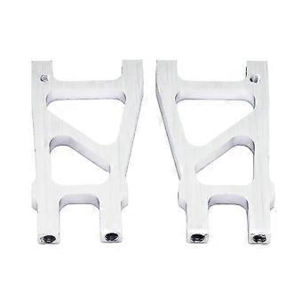 2-pack RC Metall Aluminium 188021 Bakre Nedre Arm Uppgraderingsdelar Set för HSP 94188 1:10 RC Bil Ersättning (Silver)