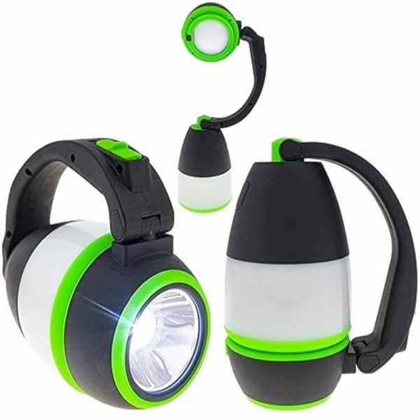 Led campinglys 3 i 1 funksjon 3w bord, håndlampe lommelykt