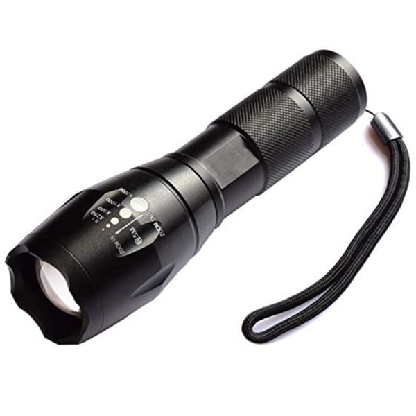 LED Kraftig LED Lommelygte, IP44 Vandafvisende Zoombar Lommelygte, 3 AA