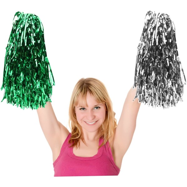 24 stk. Cheerleader-bolde Metalliske Cheerleader Pompoms Cheer Po