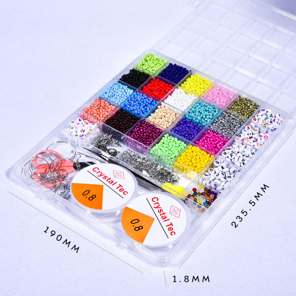 9200pcs Diy 3mm Flat Round Heishi Polymer Clay Beads Kit For Jewe