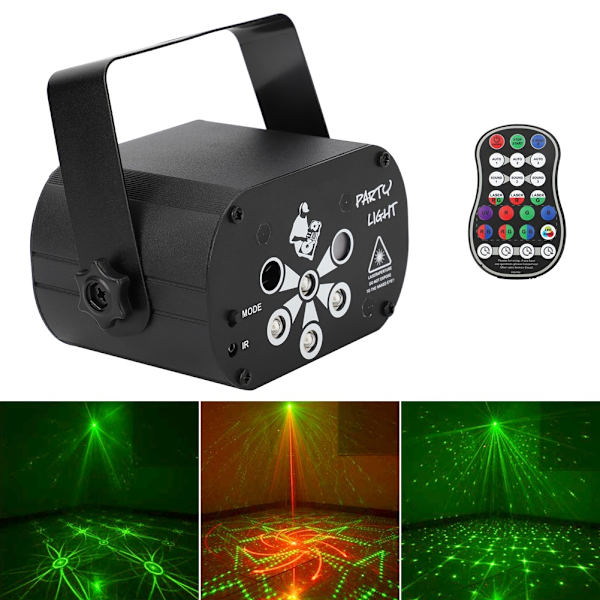 USB Lydaktiveret LED Partylys Discolys