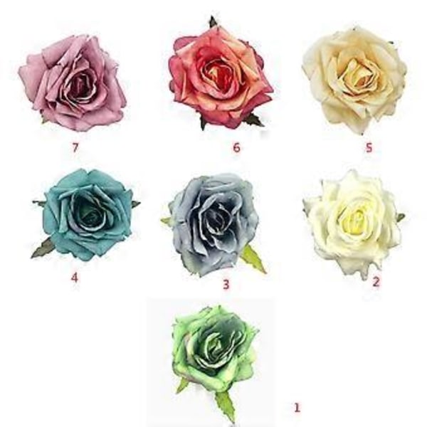 Blommig Hårklämma Dam Ros Hårklämma Blomma Hårspännen Brud Broschnål Ros Broschnål Blomma Broschnål Blomma Hårnål