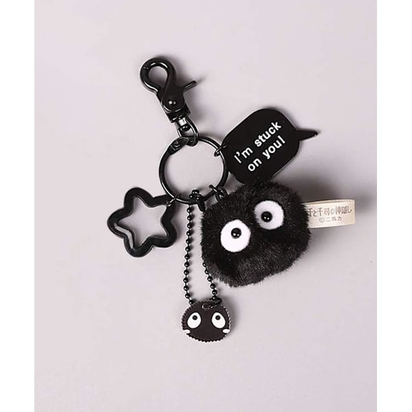 Dammråtta Soot Sprite Plysch Nyckelring (Stil A)