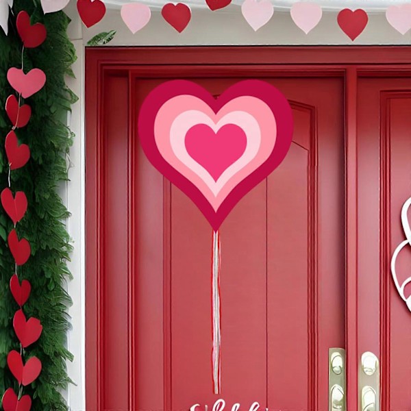 Valentinsdagsträdgårdsflagga Kärlek Filt Hängande Heminredning Valentinsdag Bröllopsdekoration Valentinsdagspresent B