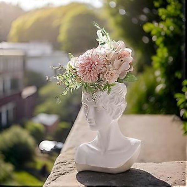 Silikone Blomstervase Form Menneskehoved Form Fleksible Ornament Former Silikone Blomsterpotte Form Egnet til Håndværk Plantekasse