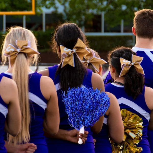 14 stykker cheerleader pompom håndblomster metallisk folie jubel po