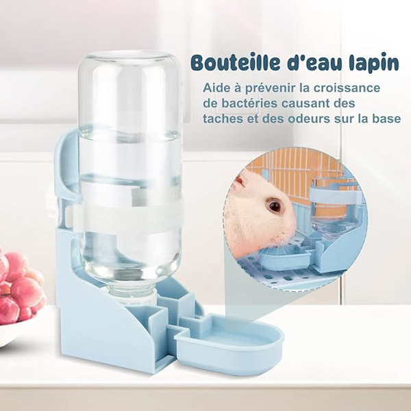 500ml Kanin Vanddispenser Hængende Vandfontæne Automatisk Dis