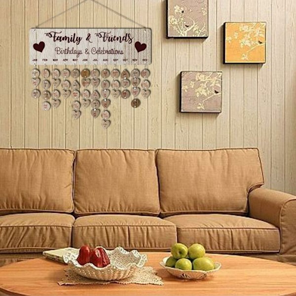 1 sett DIY hengende julekalender i tre