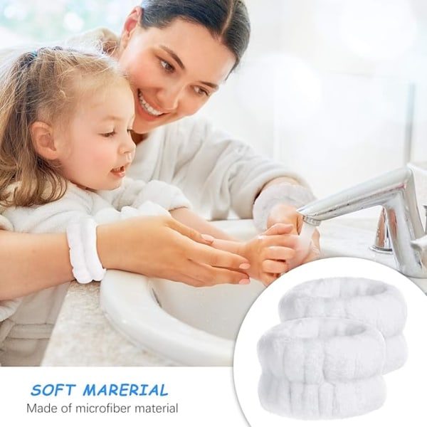 4 par handledsskydd (vit, rosa, blå, lila), Spa handledsskydd