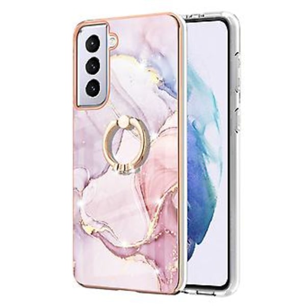 Marmor TPU-skal för Samsung Galaxy S21+ 5G Rose Gold 005