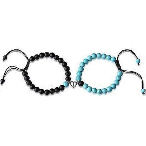 Par Matchende Krystal Armbånd Evigt Forhold Armbånd Smykker Gaver til Kæreste/Kæreste blue