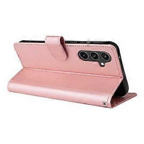 Til Samsung Galaxy S23 FE Etui Kort Slots PU Læder Flip Wallet Cover Style D