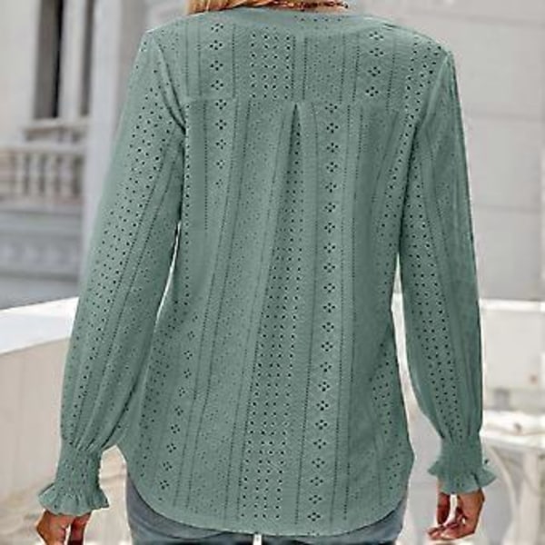 1 stk - Volangermet Løs Topp - Grønn - L (style301)