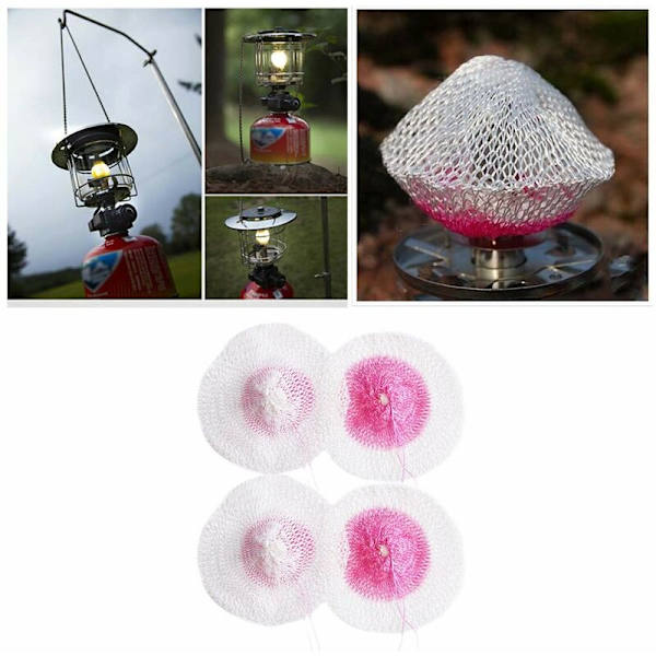 4 stk Utendørs Campingtelt Lys Gasslykt Lampe Lys Mantas L