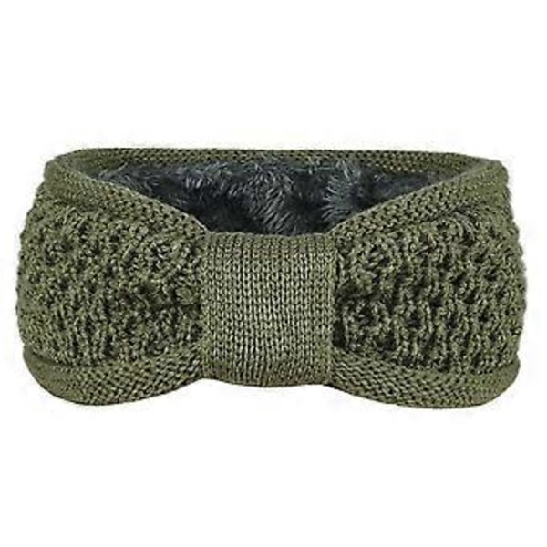 Ørevarmere Estetisk Sløyfe Varm og Trendy for Kaldt Vær Sykling Løping Sport Hodeplagg Hodebånd Militærgrønn Army Green