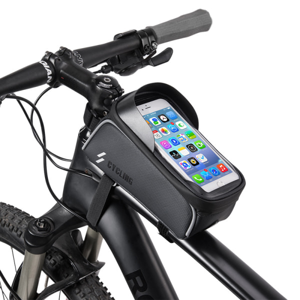 Cykeltelefon frontrammetaske Cykeltaske Toprørtaske Cykelb