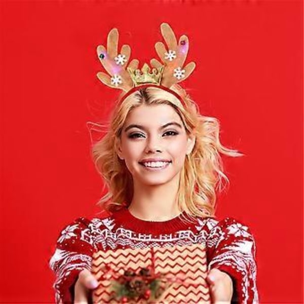 Julehodebånd Festivalrekvisitter Elg Gevir Hårbøyle Sesongbasert Hodeplagg Høytidsfeiring Cosplay Kostymerekvisitter STYLE4