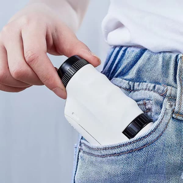 Bärbar Mini Mikroskop Leksak för Barn - Vit