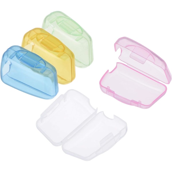 Flerfärgad 10-pack bärbar reseborsthuvudskydd