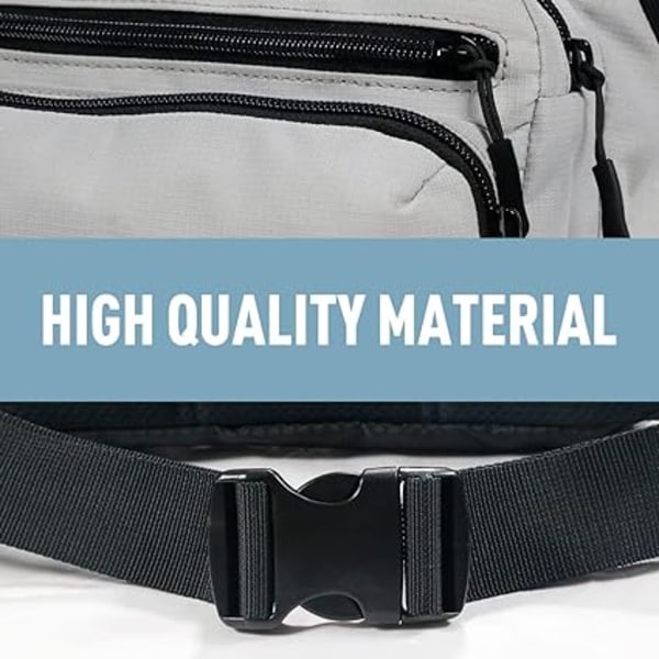 Waist Bag with Multi-Pockets, Large Capacity Waist Bag for Hikin